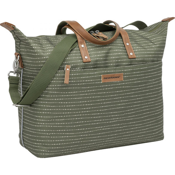 New Looxs Alforja Tendo Nomi 21l Impermeable Poliester Verde Con Reflectantes (44x34x18 Cm)