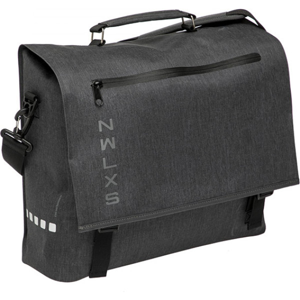 Nouveau Looxs Varo Messenger Bag 15l Waterproof 420d Polyester Grey with Reflectives (39x30x13 Cm)