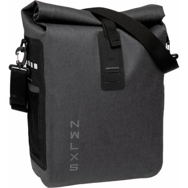 New Looxs Alforja Varo Messenger 20l Impermeable Poliester 420d Gris Con Reflectantes (43x28x17 Cm)