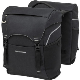 New Looxs Alforjas Sports Racktime 32l Impermeable Poliester Negro Con Reflectantes  (39x29x16 Cm)
