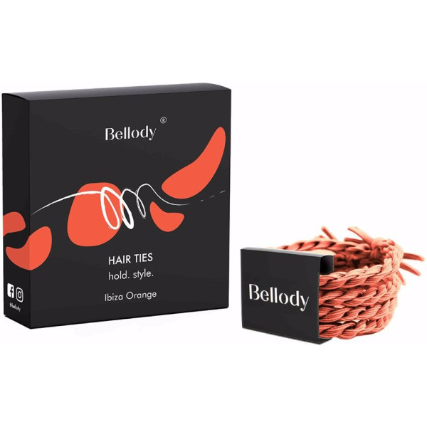 Bellody Original Hair Ties Ibiza Orange 4 Unités