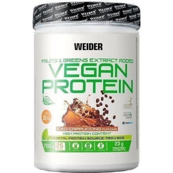 Weider Vegan Protein 750 Gr Proteína 100% Vegetal De Guisantes (PISANE) y Arroz / Sin Gluten / Sin Lactosa