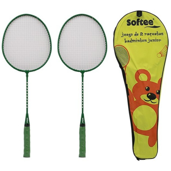 Softee Juego Dos Raquetas Badminton Junior