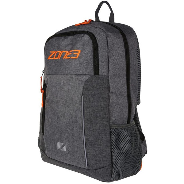 Zone3 Mochila Workout Backpack With Tri Focused Compartments Gris Marlin/naranja