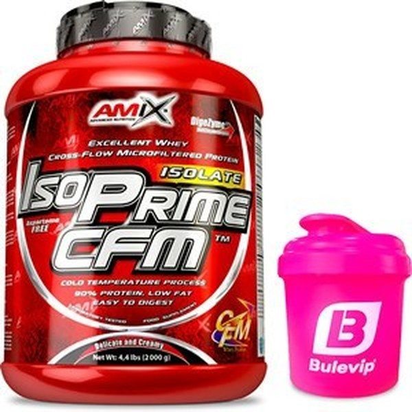 GESCHENKpakket Amix IsoPrime CFM Isolaat 2 kg + Roze Mixer Shaker - 300 ml