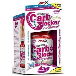 AMIX CarbBlocker 90 Capsules - Helps to Reduce the Absorption of Carbohydrates + Contains L-Carnitine and Yerba Mate