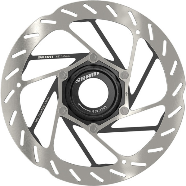 Sram Disco De Freno Hs2 Centerlock 160 Mm (incluye Tornillos De Acero)