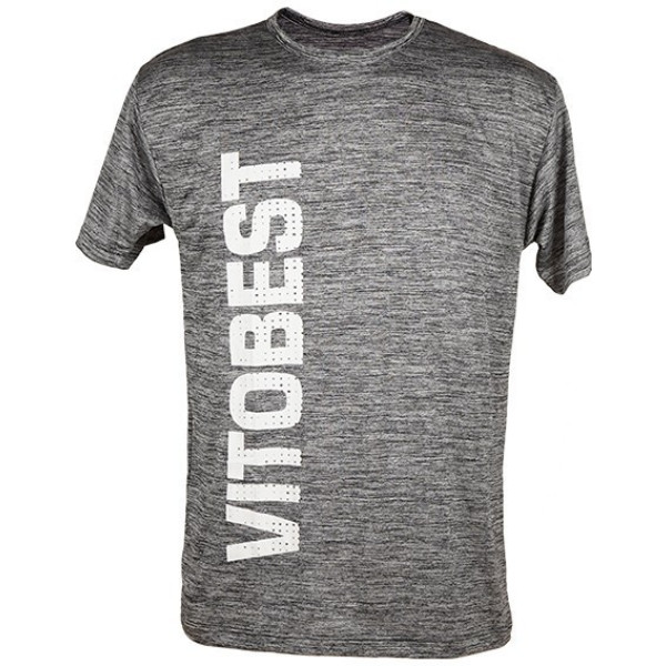 Vitobest Kurzarm T-Shirt Elastic Dry Grau