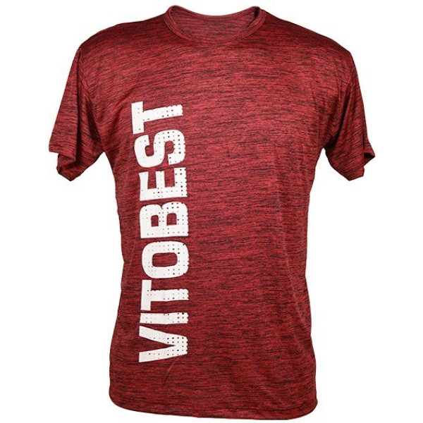 Vitobest Red Elastic Dry Short Sleeve T-Shirt