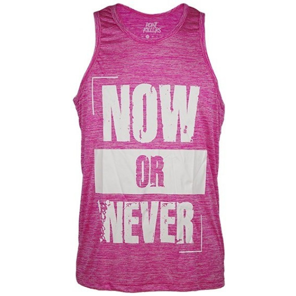 Vitobest Now Or Never Elactic Dry Pink Tank Top