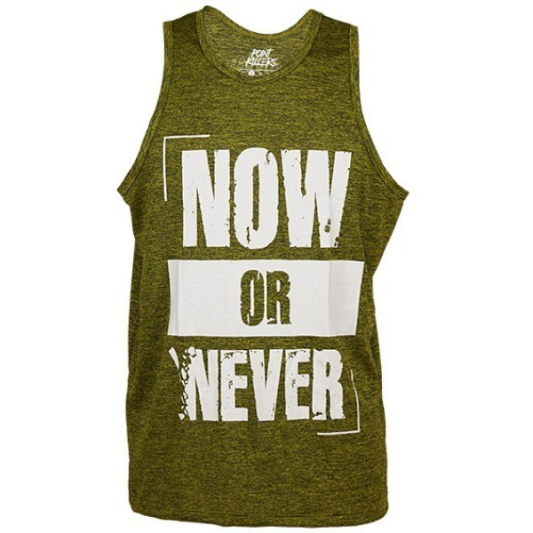Vitobest Now Or Never Elactic Dry Tank Top Green