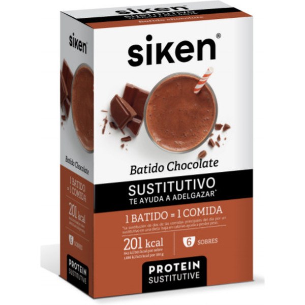 Siken Substitutif Chocolat Shake 6 sachets