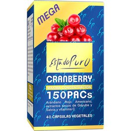 Tongil Pure State Canneberge Mega 150 Pacs - 40 Capsules