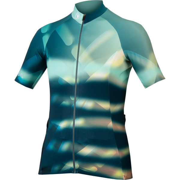 Endura Maillot Virtual Texture S/s Para Mujer Azul Glaciar Mujer
