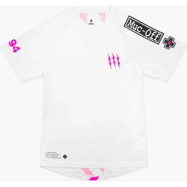 Muc-off Riders T-Shirt à manches courtes blanc/rose