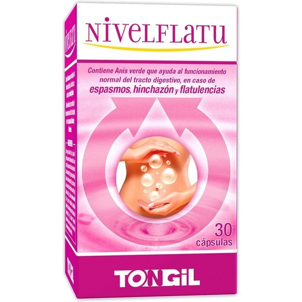 Tongil NivelFlatu 30 Gélules - Soulage les Symptômes du Ventre Gonflé