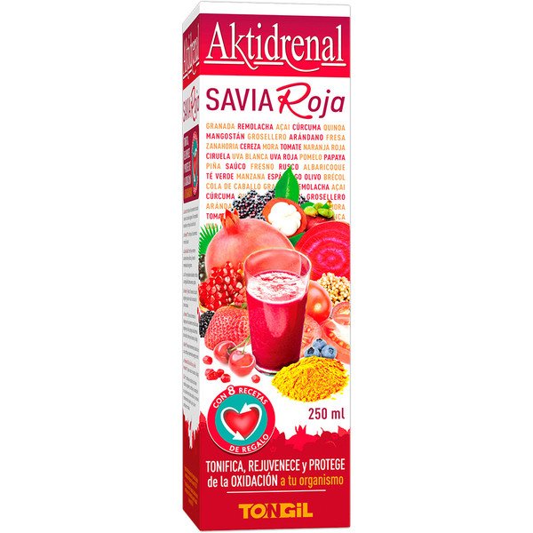 Tongil Aktidrenal Red Savia 250 Ml - Arricchito con Vitamina