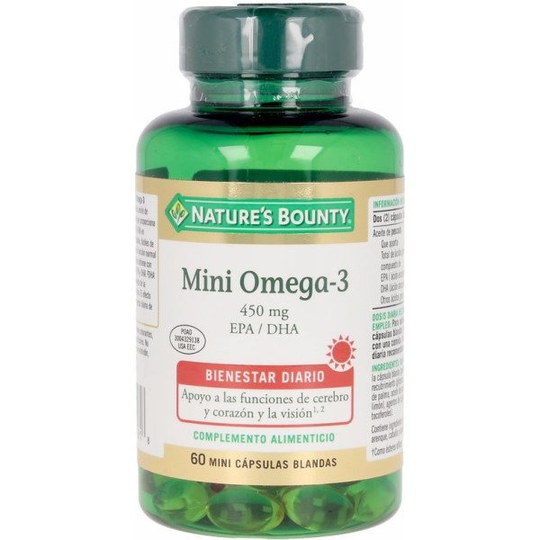 Nature\'s Bounty Mini Omega-3 450 Mg 60 Mini Softgel Unisex