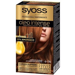 Syoss Olio Intense Ammonia Free Dye 6.76-ambra rame 5 Pezzi Unisex