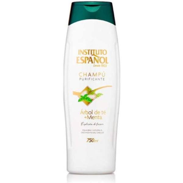 Instituto Español Zuiverende Shampoo Tea Tree + Munt 750 Ml Unisex