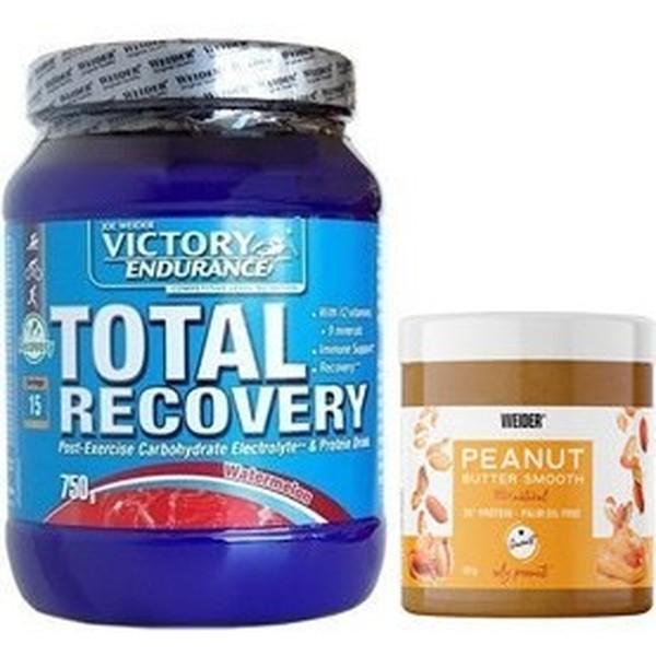 Pack Victory Endurance Total Recovery 750 Gr + Weider Peanut Butter 180 Gr