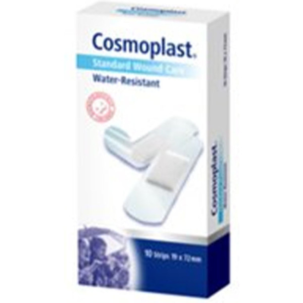 Cosmoplast medicazioni resistenti all'acqua 10 pezzi unisex