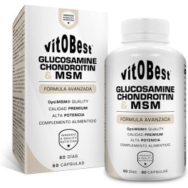 Vitobest Glucosamine Chondroïtine & Msm 60 Gélules