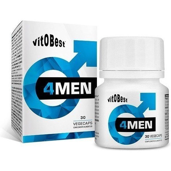 Vitobest 4men - 30 Vegecaps / Natural Formula - Increases Desire and Male Testosterone