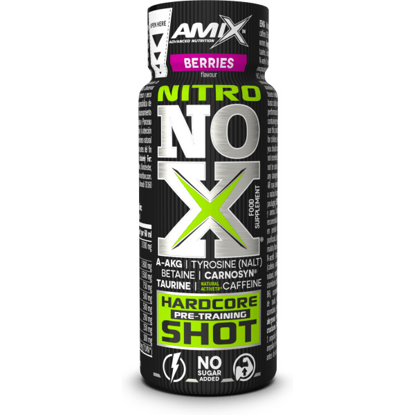 AMIX Nitronox 1 Shot X 60 Ml - Suplemento Deportivo Aporte Extra de Energía