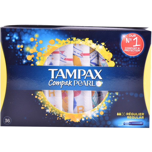 Tampone Tampax Pearl Compak Regular 36 Unità Donna