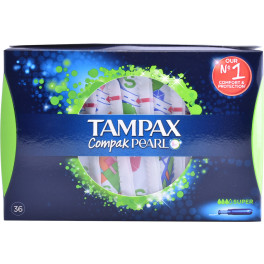 Tampax Pearl Compak Tampão Super 36 Unidades Mulher