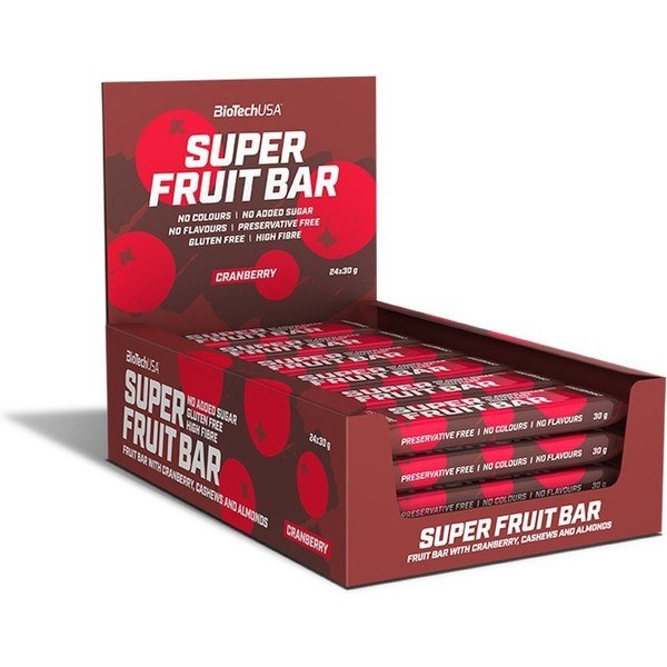 Biotech Usa Super Fruit Bar 24 Barras X 30 Gr