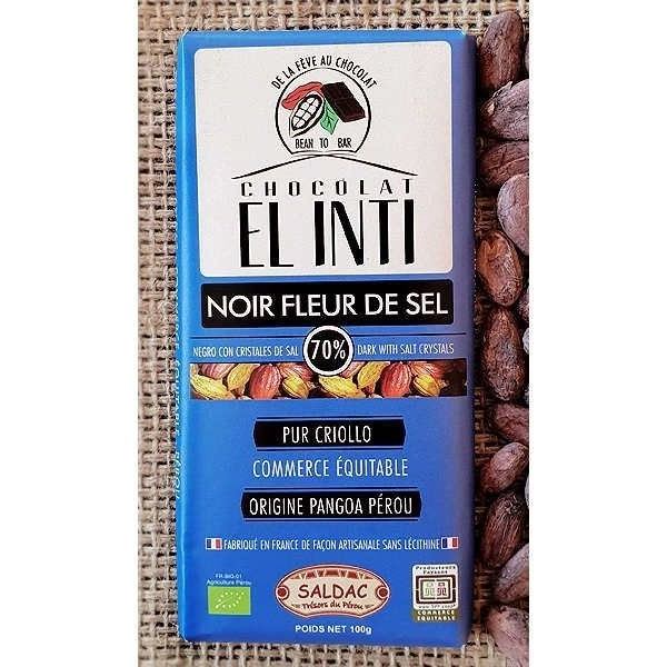 L'Or des Andes Chocolat Noir 70% à la Fleur de Sel 100 Gr
