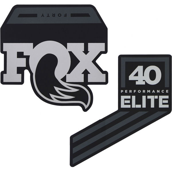 Fox Adhesivo 40 P-se Logo Gris Negra 