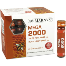 Marnys Royal Jelly Mega 2000 10 Ml X 20 Flacons