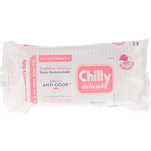 Chilly Delicate Intimate Wipes 12 Units Woman