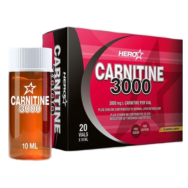 Hero Carnitine 3000 mg 20 viales x 10 ml