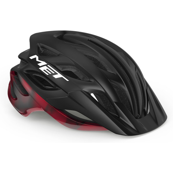 Casque Met Veleno Noir/Rouge Mat Glossy