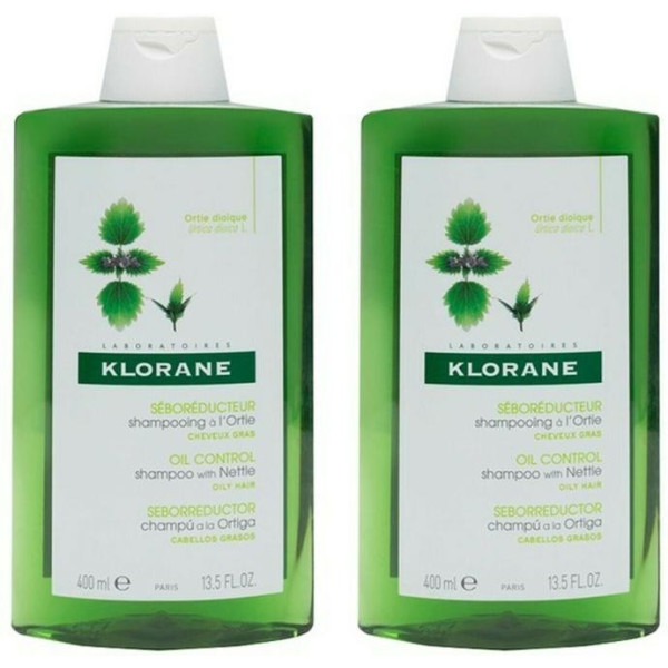 Klorane Shampoo Ortica 2x400ml Ba