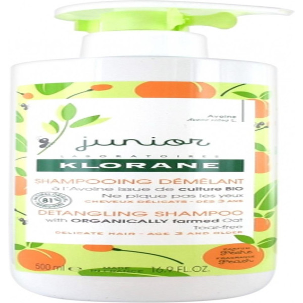 Klorane Junior Peach Shampoo 500ml