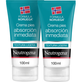 Neutrogena Cr Quick Feet Absorber 2x100ml