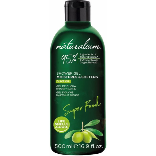 Naturalium Super Food Gel douche hydratant à l'huile d'olive 500 ml unisexe