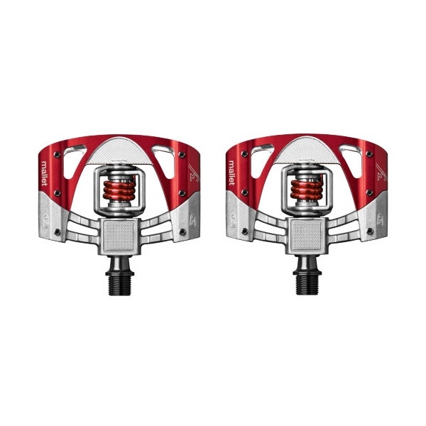 Crank Brothers Pedales Mallet 3 Raw - Rojo NVR