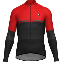 Massi Maillot M/l Pro Black/red M