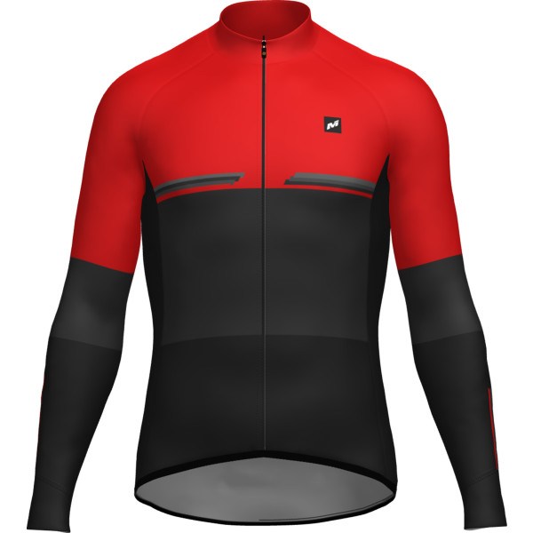 Massi Maillot M/l Pro Black/red M
