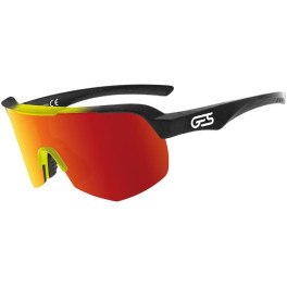 Ges Gafas Alpha Lente Rojo-amarillo/montura Negro-amarillo
