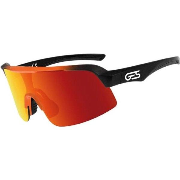 Ges Gafas Omega Lens Lentille rouge-jaune/monture noire-orange