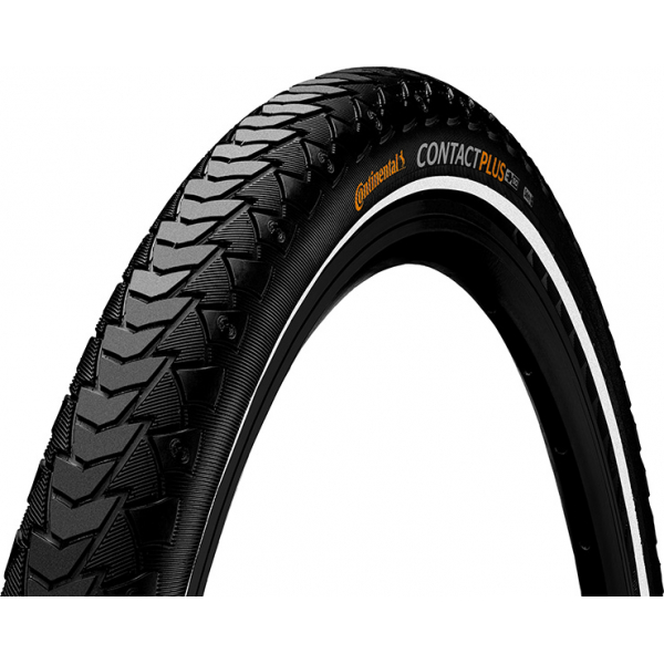 Continental Reifen Contact Plus Reflex 700x28 Starr Schwarz 28-622