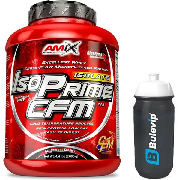 CADEAU Pack Amix IsoPrime CFM Isolate Protein 2 Kg + Flacon Noir Transparent 600 ml