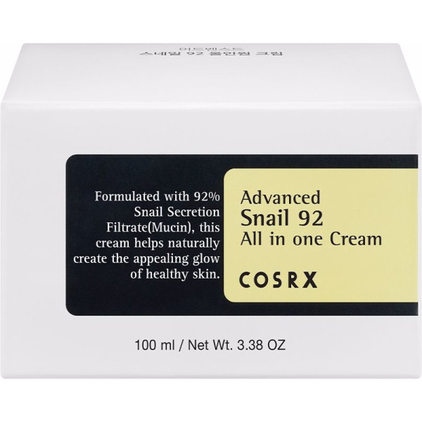 COSRX Snail Advanced 92 Crème tout-en-un 100 ml unisexe